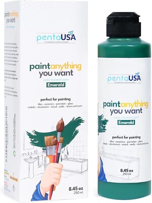 ALL IN ONE PAINT - (EMERALD) WATERPROOF PAINT FOR BATHROOM, TUB & TILE PAINT