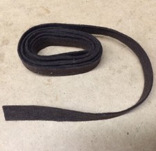 52" Strip of Piano Nameboard Felt, 1/2" wide, .040" thick, Dark Brown