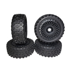 Arrma Typhon 223s BLX V4 Buggy Tires  Black Wheels 17mm DBoots 2HO ARA550118