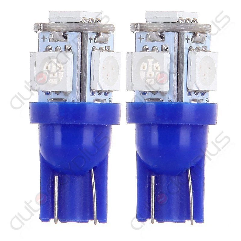 10 piezas T10 194 168 Bombilla LED Ultra Azul Panel de Instrumentos Panel Tablero Luz Foto 2 de 4
