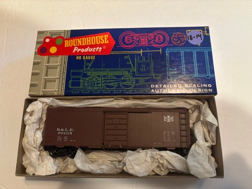 Coche Roundhouse escala HO Roundtop Box 1092 B & LE con Kadees construido | Condition: Used