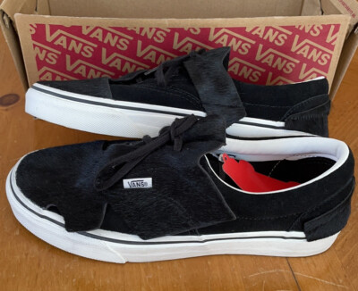 Women s Vans Sneakers Era Origami Calf Hair Black Size 7.5 NEW