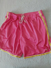 L Nike Basketball Athletic Shorts Pink sporty Vintage Retro