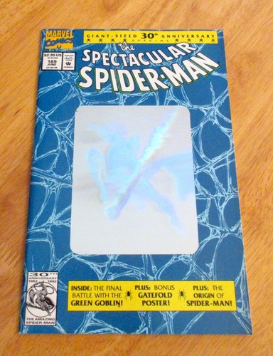 Lot of 2 Hologram SPIDER-MAN! WEB OF 90 *Sealed Polybag!* +SPECTACULAR 189 (NM-) - Picture 3 of 3