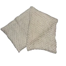 Aeropostale Womens One Size Knit Crochet Ivory Cream Infinity Scarf NWT