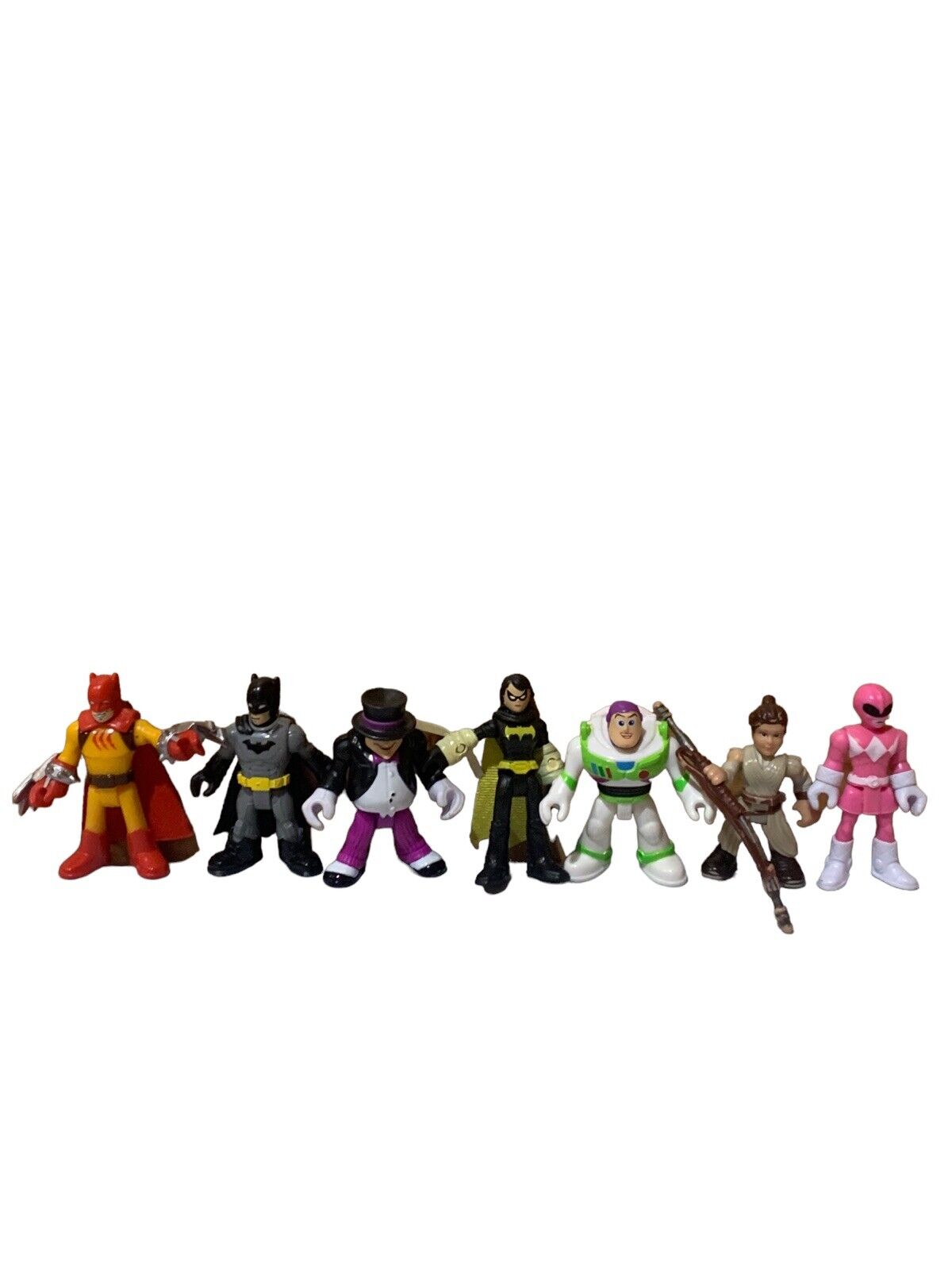 Imaginext 7 Figure Lot Batman, Starwars,Toy Story,Power Rangers- Fisher Price