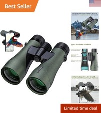 12X50 Professional HD Binoculars for Adults with Phone Adapter, High Power Bi...