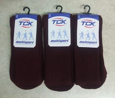 New ~ TCK ~ Multisport ~ Maroon Red ~ Knee High Sock ~ Lot 3 ~ Sports