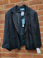 E-vie Women's Black Jacket, Uk18 Eu46 Us14,