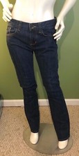 Cabi Jeans Womens Size 2 Blue Straight Bottoms