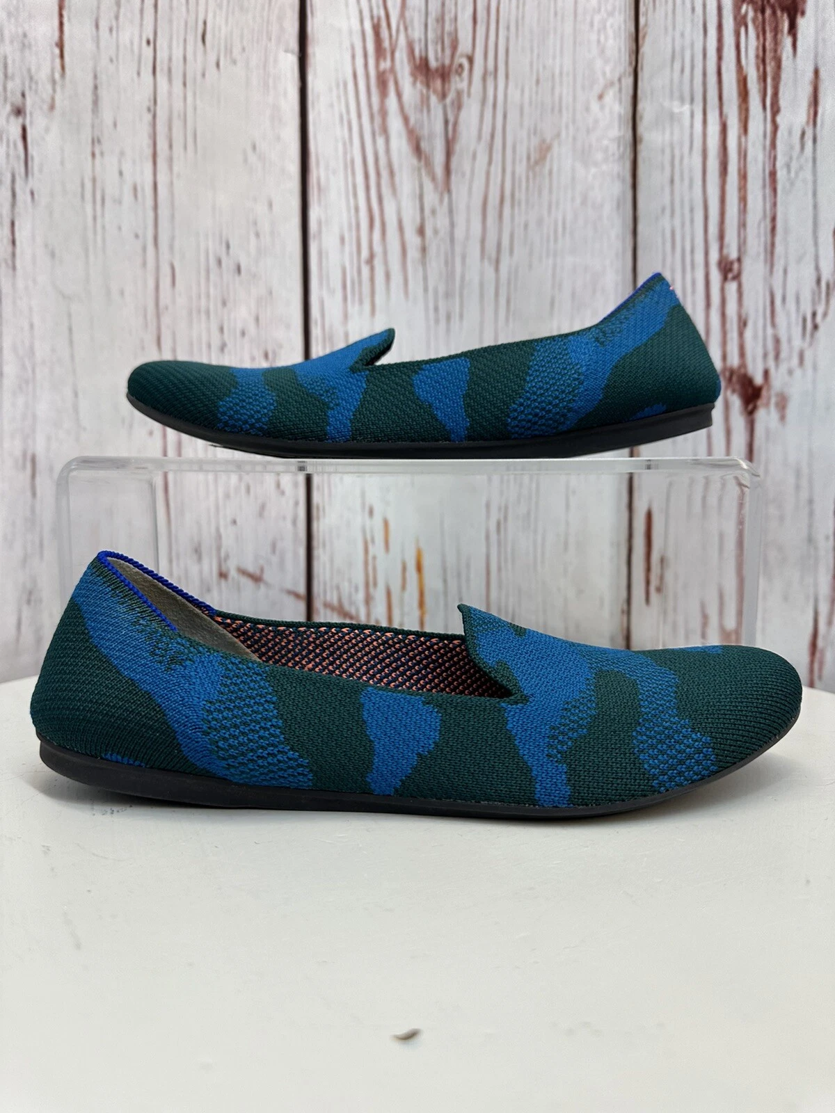 Rothy’s Blue Green Knit Shoes Size 8 TCC