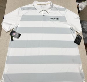 saints dri fit polo
