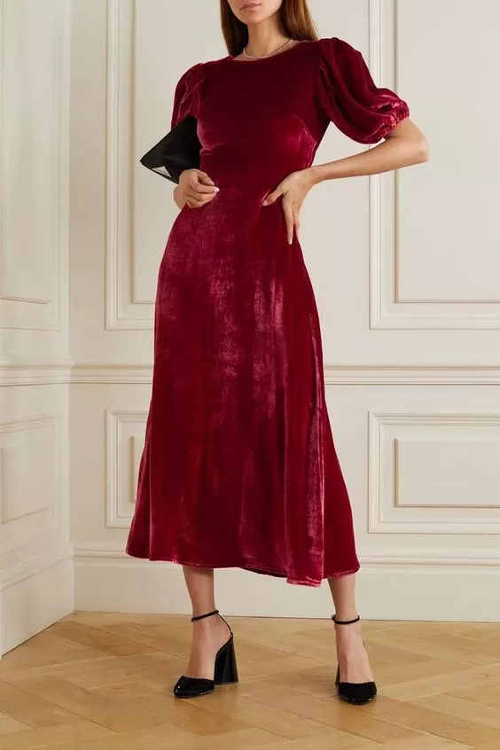 velvet christmas dress