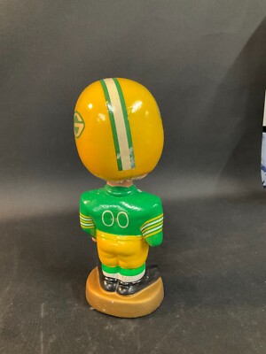 Vintage Green Bay Packers NFL Football Gold Base BOBBLEHEAD 1960's