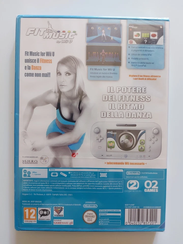 Fit Music For Wii U Nuovo Sigillato EUR Edizione Italiana - Immagine 2 di 4