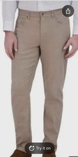 NWT Kirkland Signature Tan Brushed Men's 5-Pocket Pant 32x30 Stretch Prep Casual