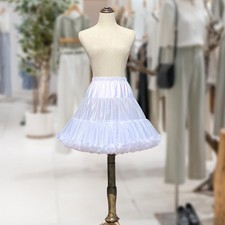 Damen Tüll Petticoat Halb Slip Tutu für Hochzeit Lolita Cosplay Prinzessin