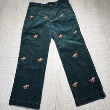 Polo Ralph Lauren Boys Pants 3/3T Green Corduroy Pony Embroidered Equestrian