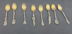 REED AND BARTON STERLING SILVER VICTORIAN SET OF 10 Demitass Spoons 2.3 OZ
