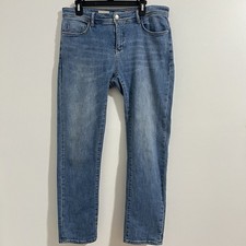 Pilcro Straight Leg Jeans Size 29 Blue Denim Medium Wash Anthropologie Casual