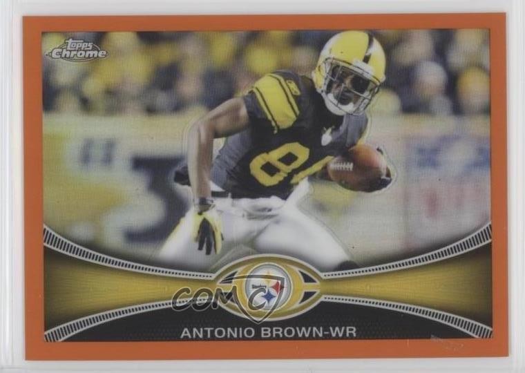 2012 Topps Chrome Retail Orange Refractor Antonio Brown #106 0f8
