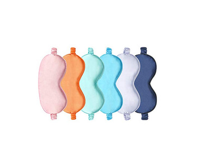 Silk Eye Mask Color Assorted 6-Pack Smooth Sleeping Mask