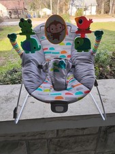 Bright Starts Play Paradise Comf Baby Bouncer w/Soothing Vibration  Barely Used