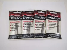 (Qty 4) Rotozip DuraCut 1/4 In Carbide Zip Bit For Cement Board Plaster Spiracut