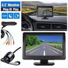 Car Rear View Backup Camera Reverse Parking Night Vision and 4.3" Monitor Kit