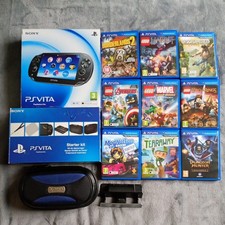 Sony PlayStation Vita Bundle Console + Starter Kit + charge dock stand + case PS