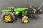 Vintage Tonka Tractor With Front Loader Bucket Green Metal & Plastic