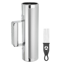 Stainless Steel Guiro Instrument 3" x 10" Percussion Instrument with Scraper