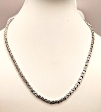 Sterling Silver 1/4CTTW White Diamond S Link Necklace 17"