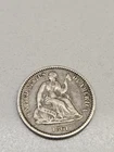 1861 LIBERTY SEATED HALF DIME - Silver - VF XF - Civil War Era