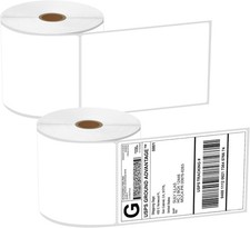 2 ROLLS 4x6 Direct Thermal Shipping Labels For Zebra 2844 ZP-450 ZP-500 ZP-505