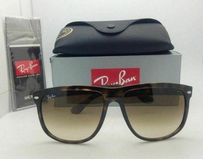 Ray-Ban Boyfriend Polished Light Havana Brown Gradient 60 mm Rb4147 Sunglasses