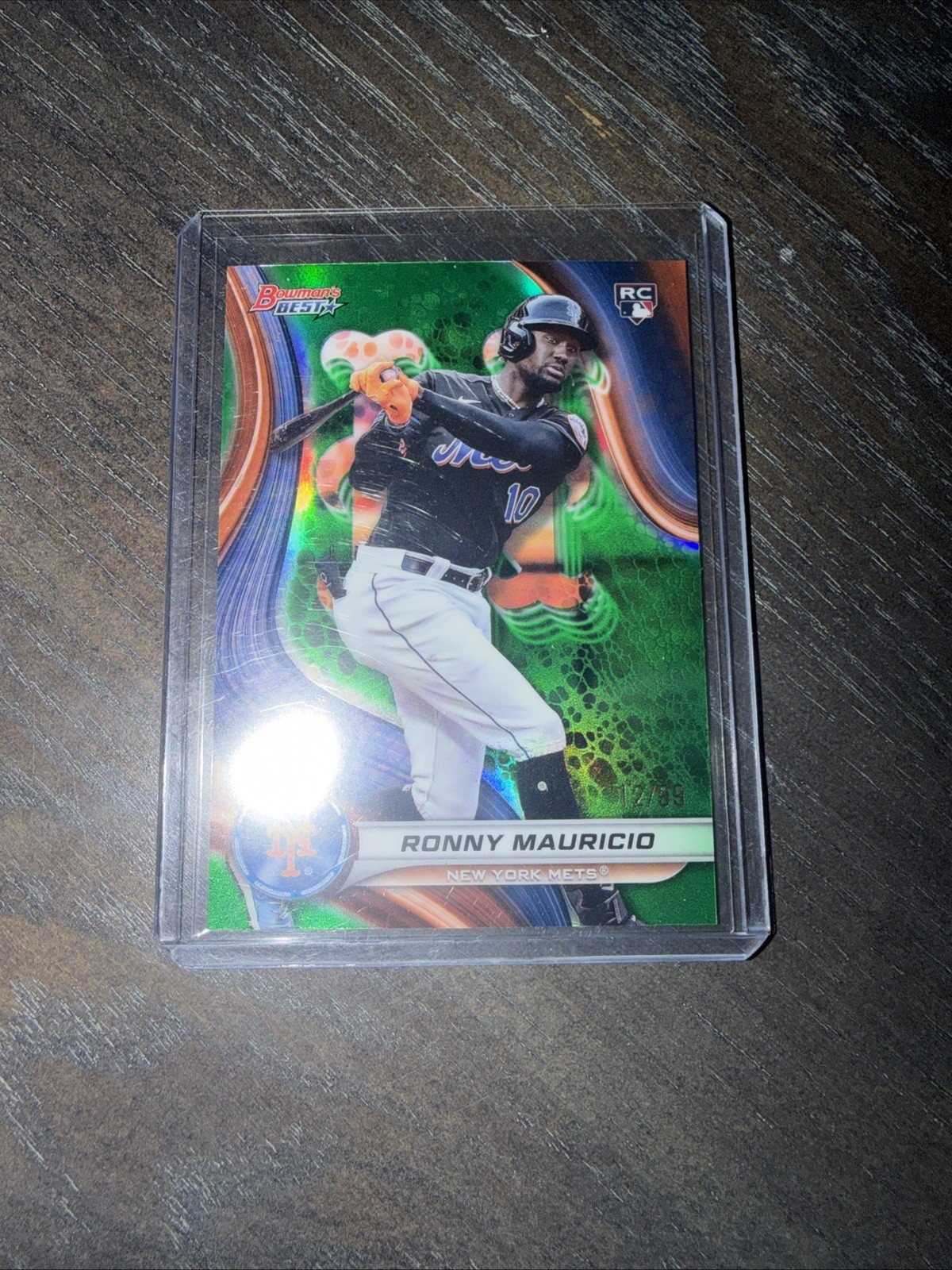 2024 Bowman's Best Ronny Mauricio Green /99 RC #41 New York Mets