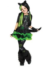 Kool Black Kitty Kat Cat Girl's Costume