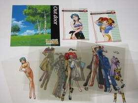 Super Real Mahjong P7 Sega Saturn Japan import +cel art trading cards US Seller