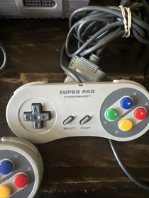 Super Nintendo SNES Console System w/ 2 Controllers 2 Games Home Alone NHL