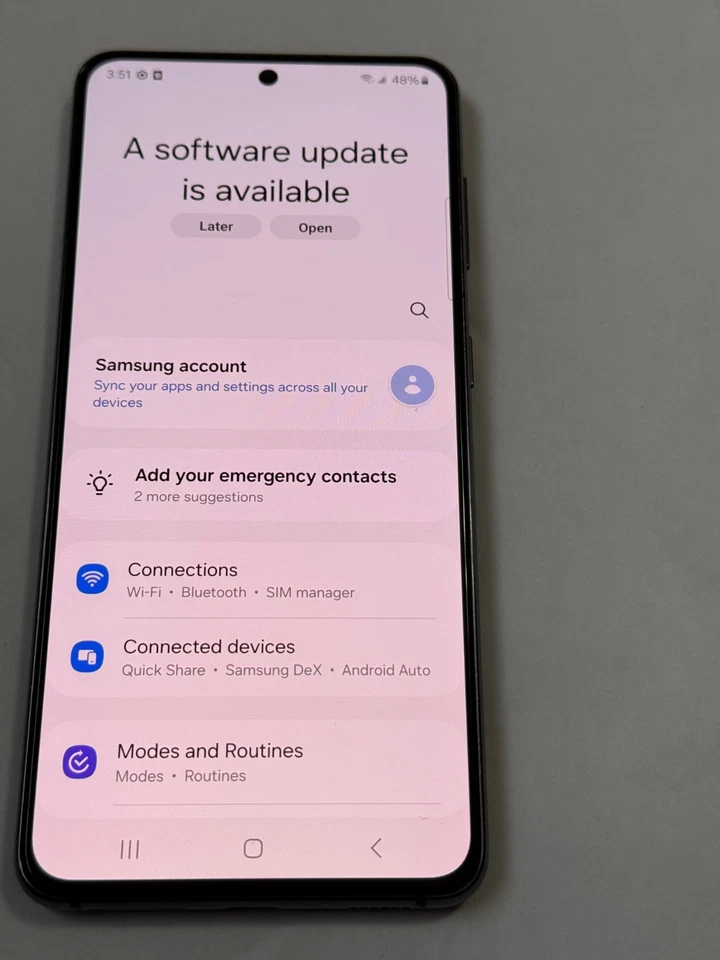 Samsung Galaxy S21 5G SM-G991U- Phantom Grey- Locked to Sprint (USA) - Image 3 of 4