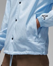 NEW Nike Jordan Essentials Men's Coaches Jacket Ice Blue/Sail Men's Large