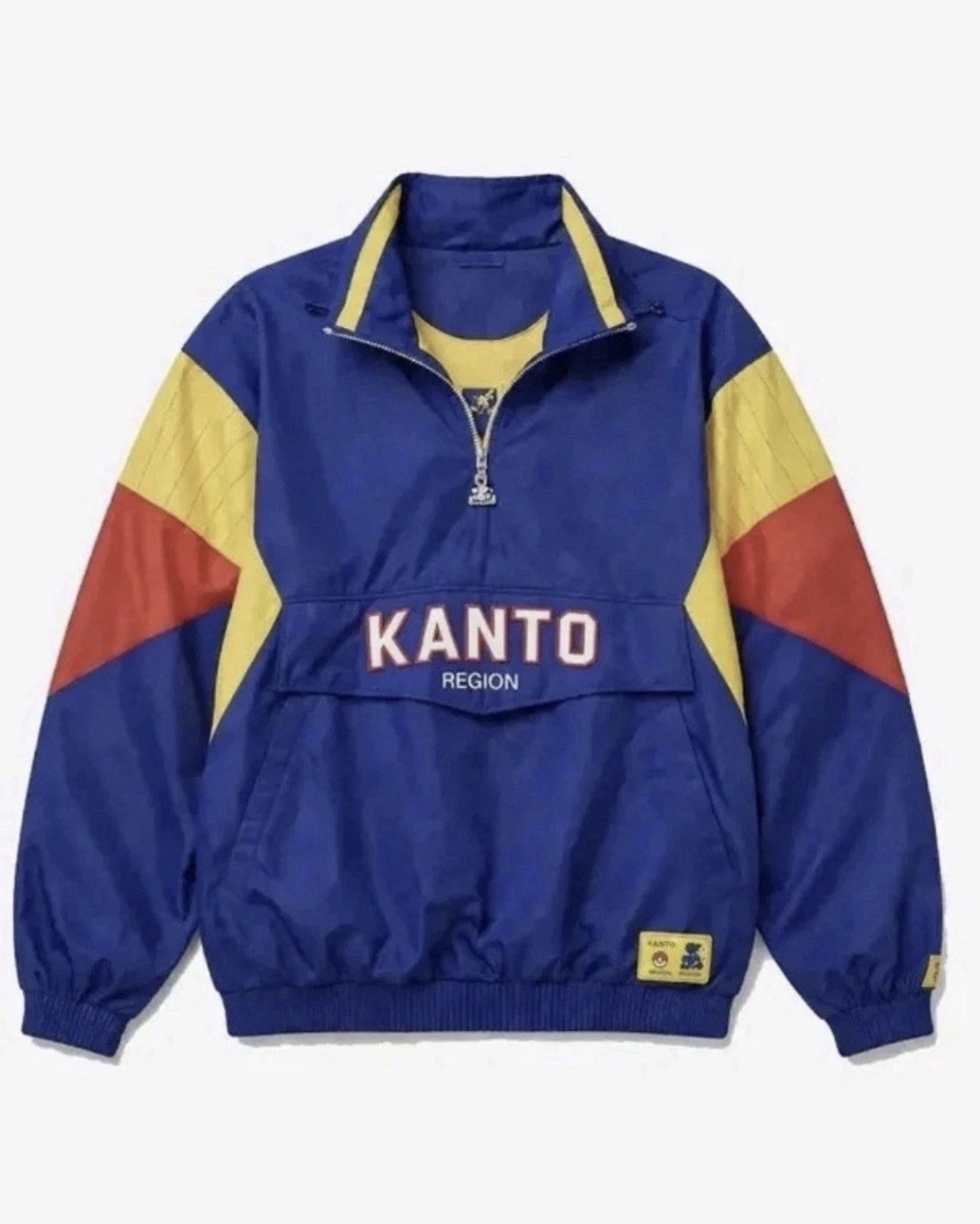 (INHAND) Pokemon x Target Starter Jacket Blue Kanto Region Windbreaker Size XL