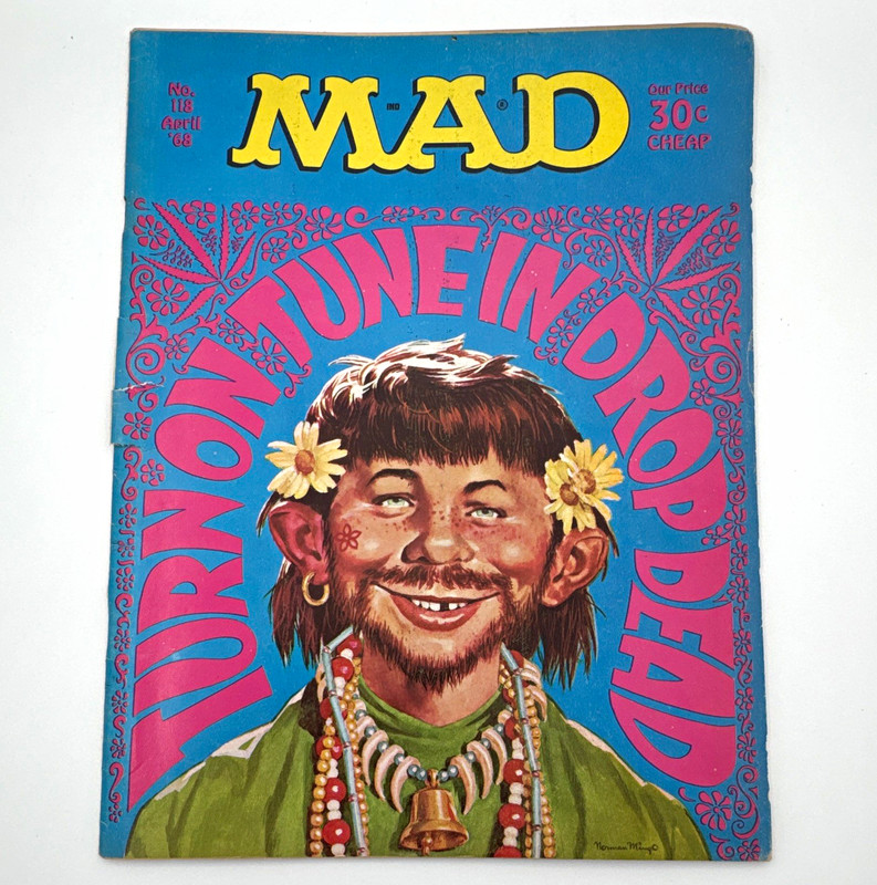 MAD Magazine MAD Series Issue #118 April 1968 Illustrated Humor & Satire Mingo