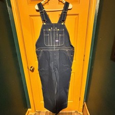 New Big Smith Men  s Bib Overalls Carpenter Farmer Blue Denim Size 40x30
