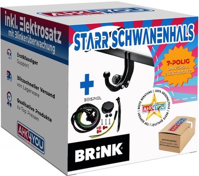 AHK BRINK für Ford Focus C-MAX 03-10 starr + 7-pol ES ABE