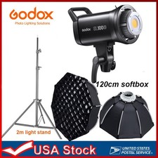 Godox SL100D 100w LED Video Continuous Light with 120cm Softbox Light Stand KIT