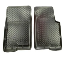 Husky Liners Black Front Rugged Plate Floor Liners for Ranger B2300 B3000 33741
