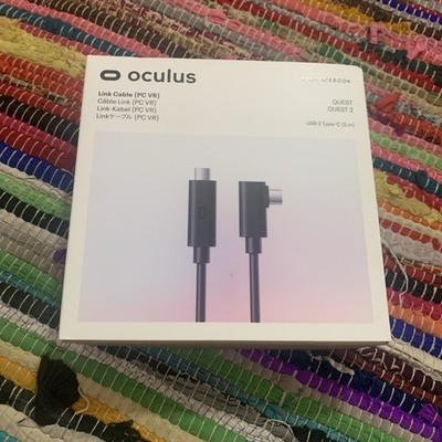Oculus Link Cable USB-C 5m Flexible Black for Quest/Quest 2 PC VR