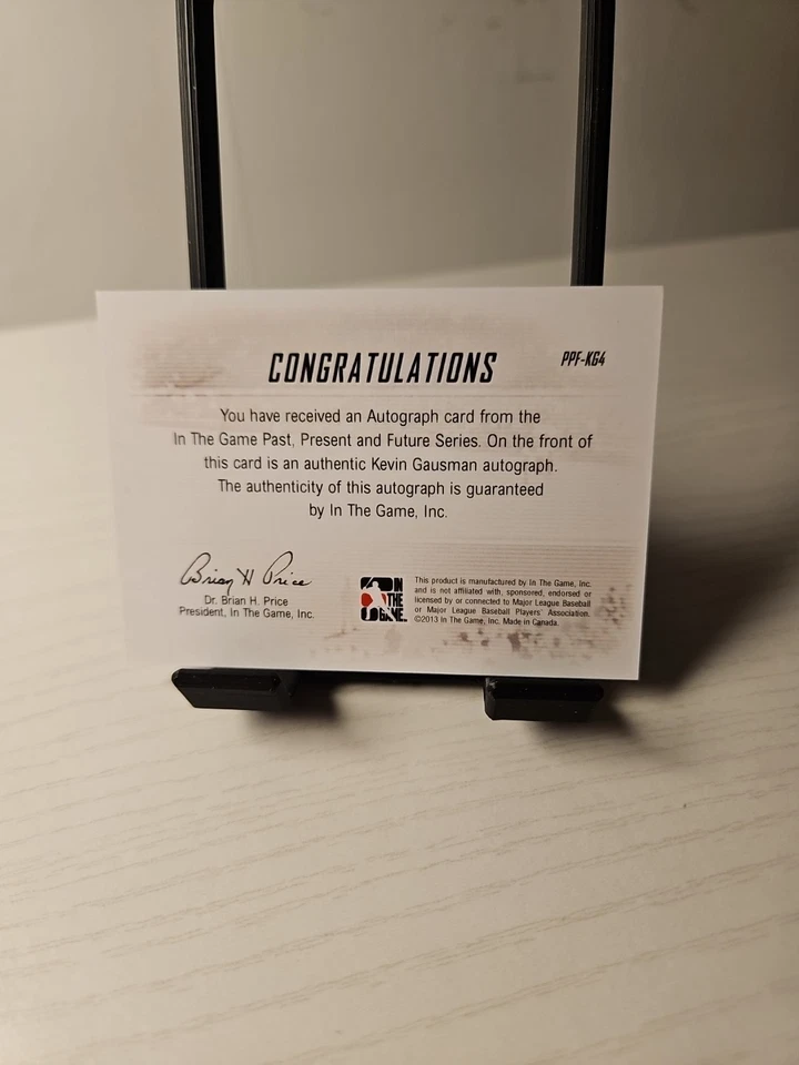 2013 in the Game Past, Present, and Future Autographs Kevin Gausman Blue Jays - Image 2 of 2